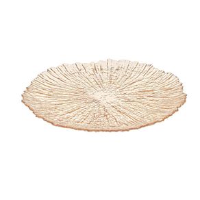 Plato Base de Vidrio Amber de 28 Cm