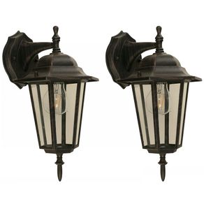 Set de Faroles para Exterior de Pared 2 Pzas - Zlumini