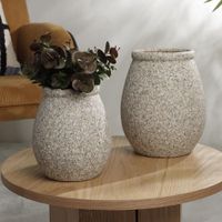 Florero de Cerámica Tipo Granito 19.4 X 23.5 Cm