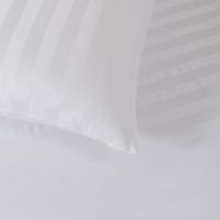 Set de Sábanas Stripe Bamboo Blanco - Varios Tamaños