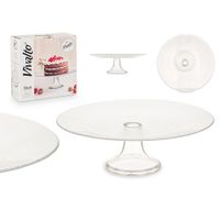 Pastelero de Vidrio con Pedestal 33 Cm