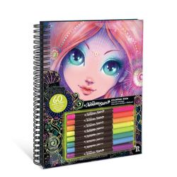 Set de Libro para Colorear con Páginas Negras y Marcadores Coral