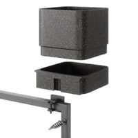 Repisa de Pared para Plantas Cubiko Negra