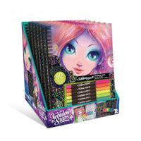 Set de Libro para Colorear con Páginas Negras y Marcadores Coral