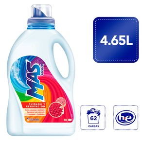 Detergente Líquido MAS Color 3D 4.65 L