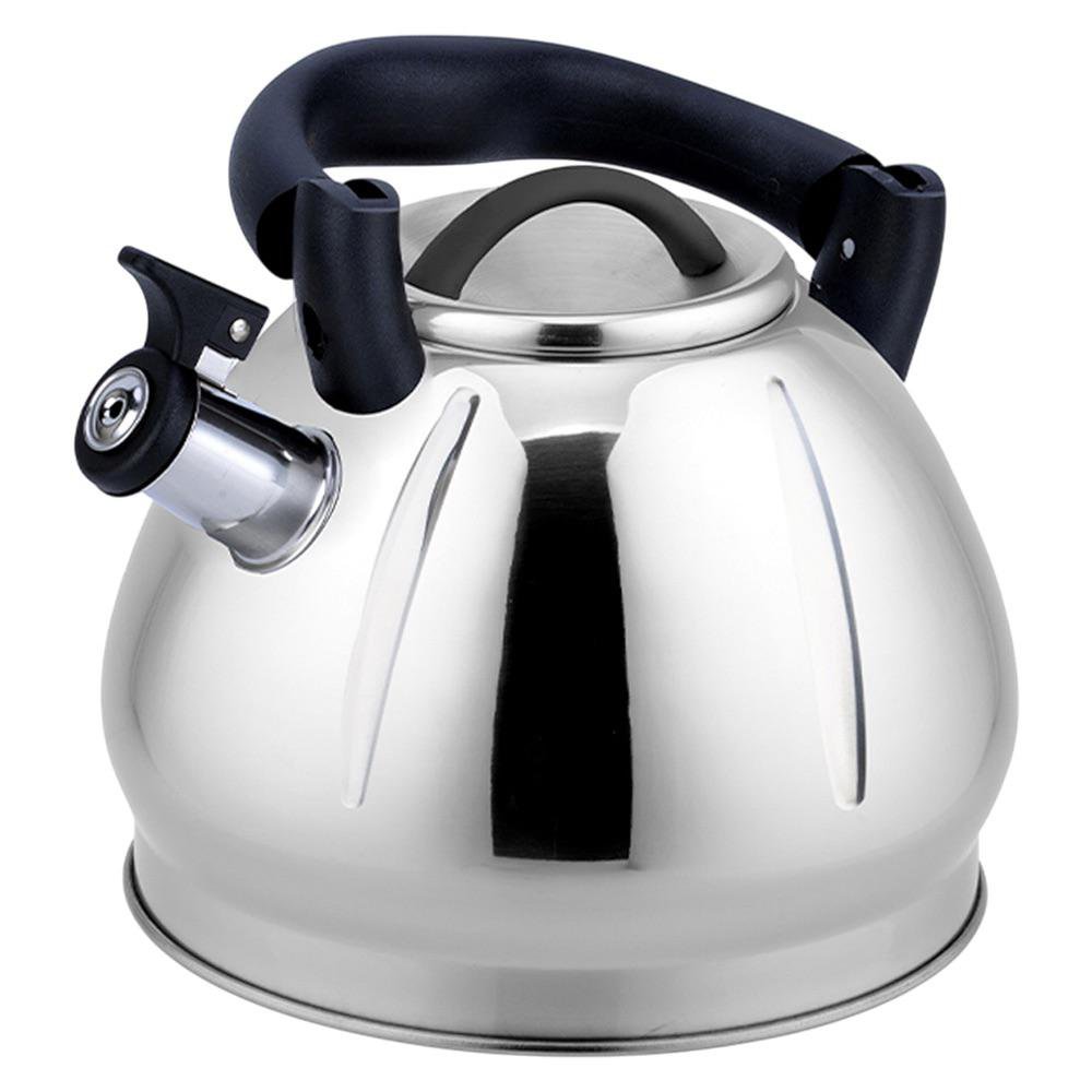 Tetera de Acero Inoxidable Satinada de 3 L con Silbato