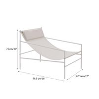Silla Reclinable Nilo Blanca de Jardín