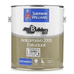 Pintura Anticorrosiva Builders Base Rojo Satinado 2000 de 1 Galón