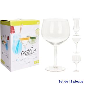 Set de Copas para Coctel 12 Pzas