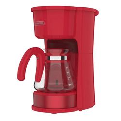 Cafetera de 5 Tazas 4en1 Roja