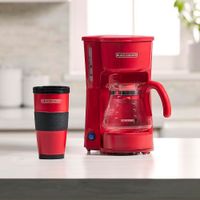 Cafetera de 5 Tazas 4en1 Roja
