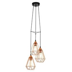Lámpara de Colgar Tarbes 3 Luces Dorada