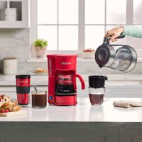 Cafetera de 5 Tazas 4en1 Roja