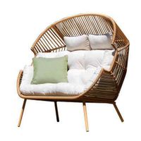 Silla Nido Lula Crema 2 Personas 146x83x136 Cm