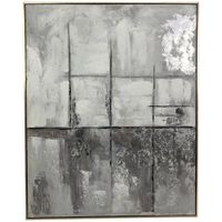 Cuadro Decorativo con Marco Gris y Negro 82x4.5x102 Cm