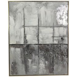 Cuadro Decorativo con Marco Gris y Negro 82x4.5x102 Cm