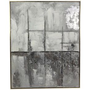 Cuadro Decorativo con Marco Gris y Negro 82x4.5x102 Cm