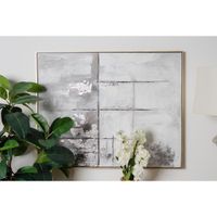 Cuadro Decorativo con Marco Gris y Negro 82x4.5x102 Cm