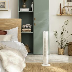 Ventilador de Torre con Diseño Minimalista y Control de Flujo de Aire de 45 W