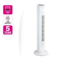 Ventilador de Torre con Diseño Minimalista y Control de Flujo de Aire de 45 W