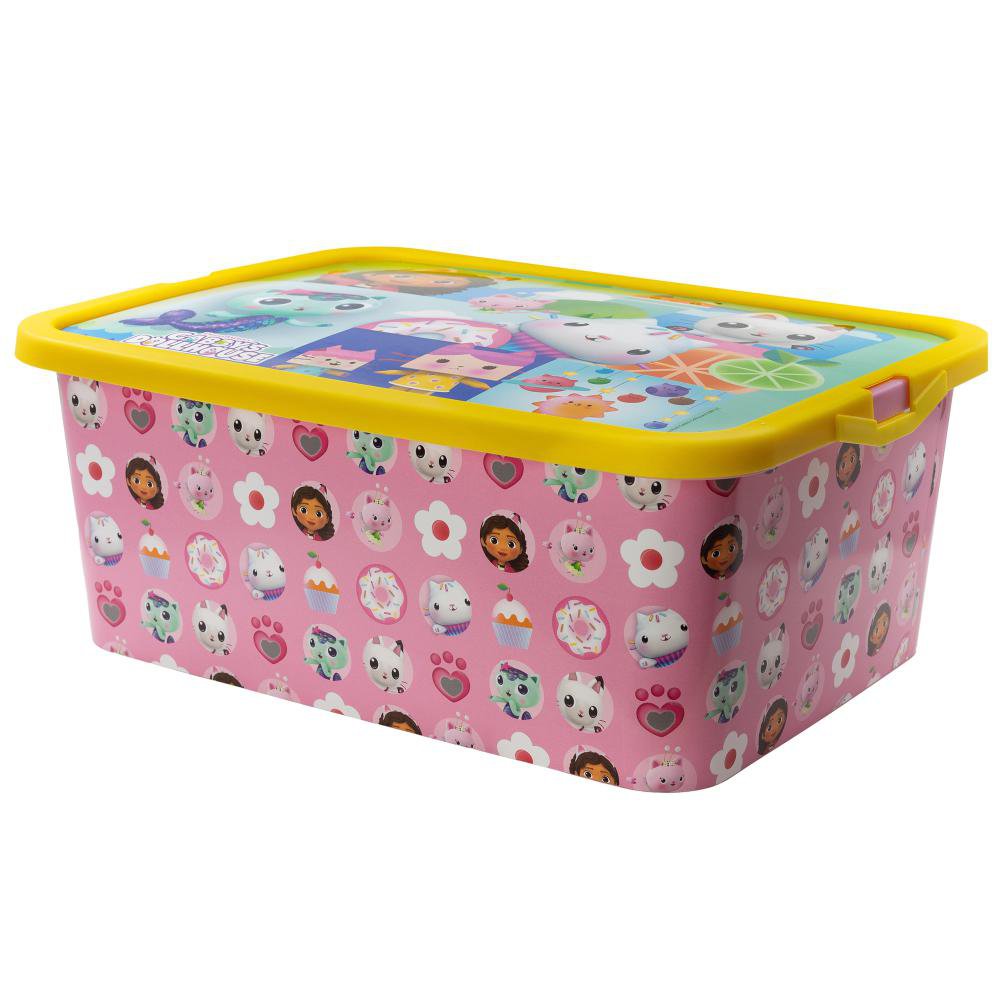 Caja Organizadora Infantil Click 13 L Diseño Gabby's Dollhouse Caja Organizadora Click 13…