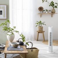 Ventilador de Torre con Diseño Minimalista y Control de Flujo de Aire de 45 W