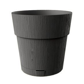 Maceta de Plástico Pianeta Grafito 9.85 X 9.85 Plg