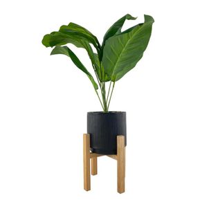 Planta Artificial Ave del Paraíso con Base de Madera 55 Cm