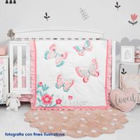 Set De Edredon Para Cuna Mariposas 2 Pzas - Koala Baby