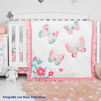 Set De Edredon Para Cuna Mariposas 2 Pzas - Koala Baby