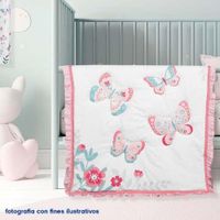 Set De Edredon Para Cuna Mariposas 2 Pzas - Koala Baby