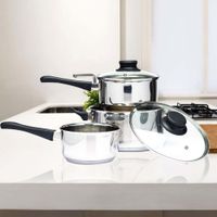 Batería de Cocina Acero Inoxidable 5 Pzas