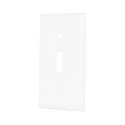Placa 1 Modulo para Interruptor Vertical Standard Blanco - Volteck