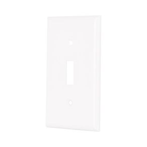Placa 1 Modulo para Interruptor Vertical Standard Blanco - Volteck