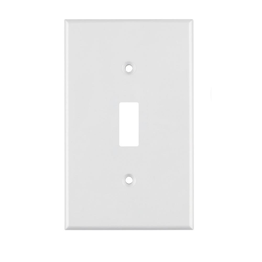 Placa para Interruptor de Palanca Standard Blanca