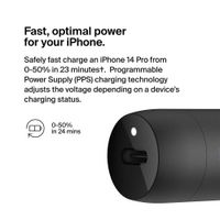 Cargador de Auto USB-C con Cable USB-C a Lightning 30 W Negro