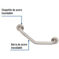 Barra Angular de Seguridad Acero Inoxidable 40 Cm