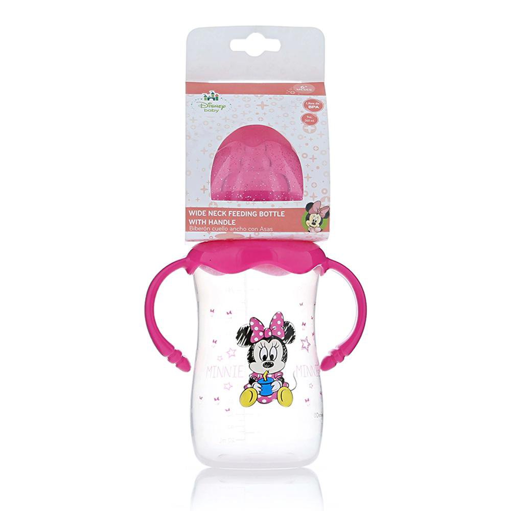 Pacha con Asas Diseño de Minnie Mouse de 9 Oz Color Rosado Brillante Pacha Disney Baby Min…