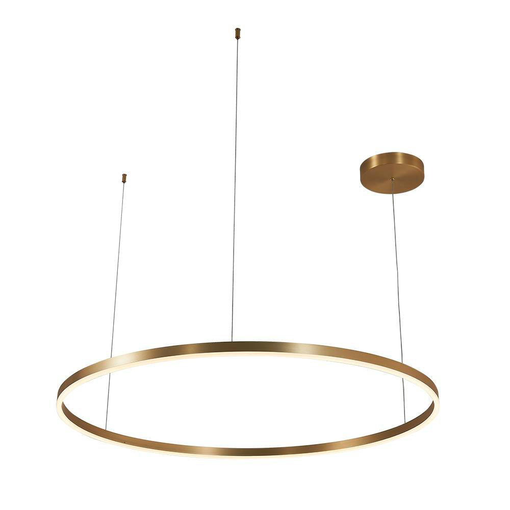 Lámpara Colgante LED Circular Dorada 100 cm