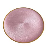 Plato Base 33 Cm Blanco Borde Dorado - Toscana