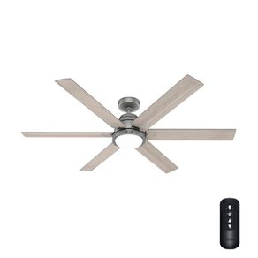 Ventilador Plateado Mate 60 Plg Gravity Hunter