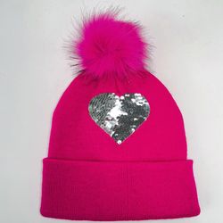 Gorro Infantil con Pompón Rosado