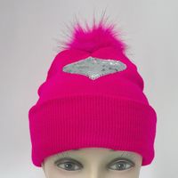 Gorro Infantil con Pompón Rosado