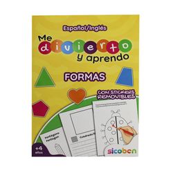 Libro-de-Actividades--Me-Divierto-y-Aprendo-Formas--con-Stickers-Español-e-Ingles