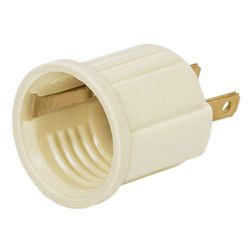 Socket E27 Con Espiga Marfil De Interior - Volteck