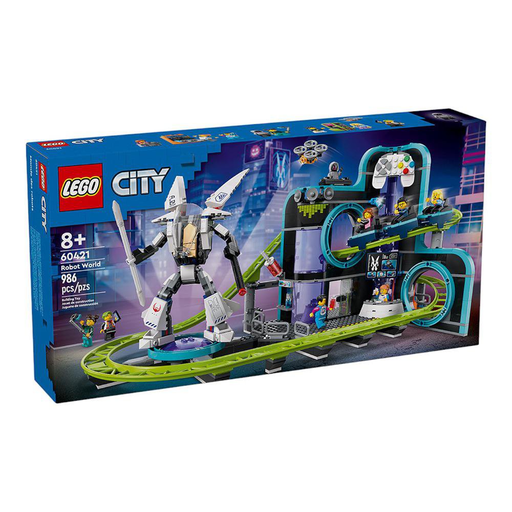 LEGO City Montaña Rusa de Robot World #60421 de 986 Piezas