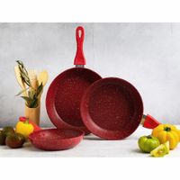 Set de 3 Sartenes Rojos