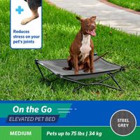 Cama para Mascota 2.5 FT Plegable Gris
