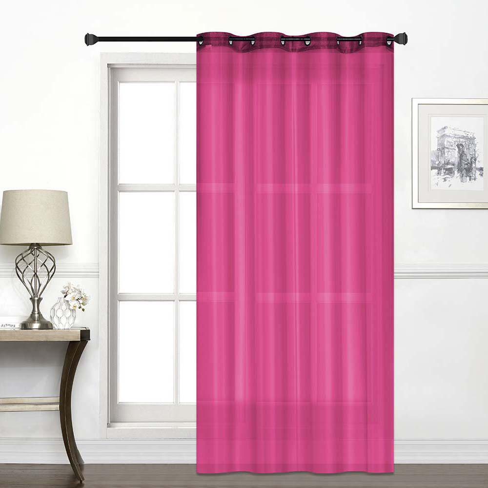 Cortina Voile de 140 x 240 Cm - Varios Colores Fucsia