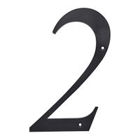 Número 2 de Plástico Negro 6 Plg - Hillman